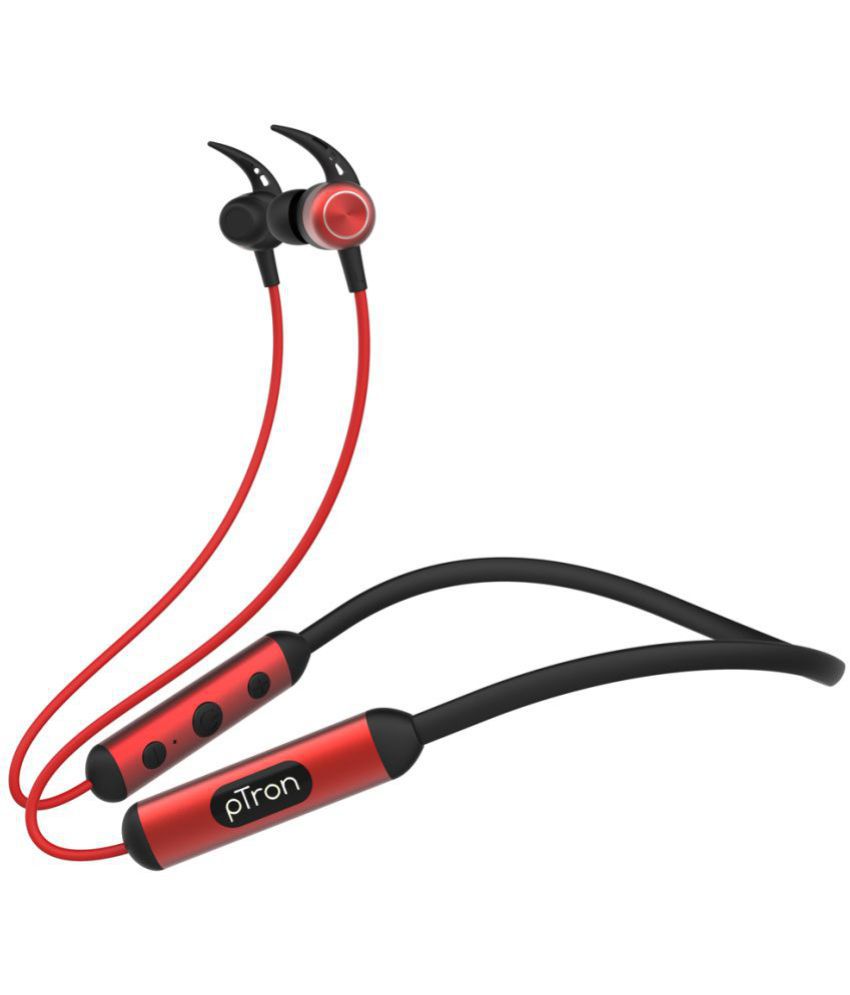 pTron Bassbuds Plus Magnetic In-Ear Bluetooth 5.0 Wireless Earphones